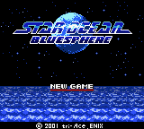 Star Ocean Blue Sphere title screen for GameBoy Color